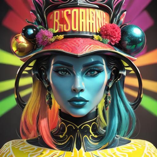 Vivid Psychedelic CGI Render in 8k