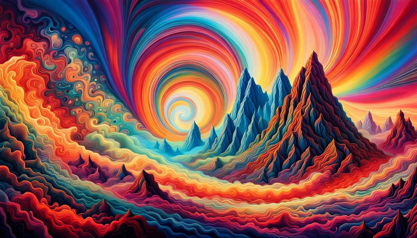 Psychedelic Dreamscape: Ethereal Odyssey