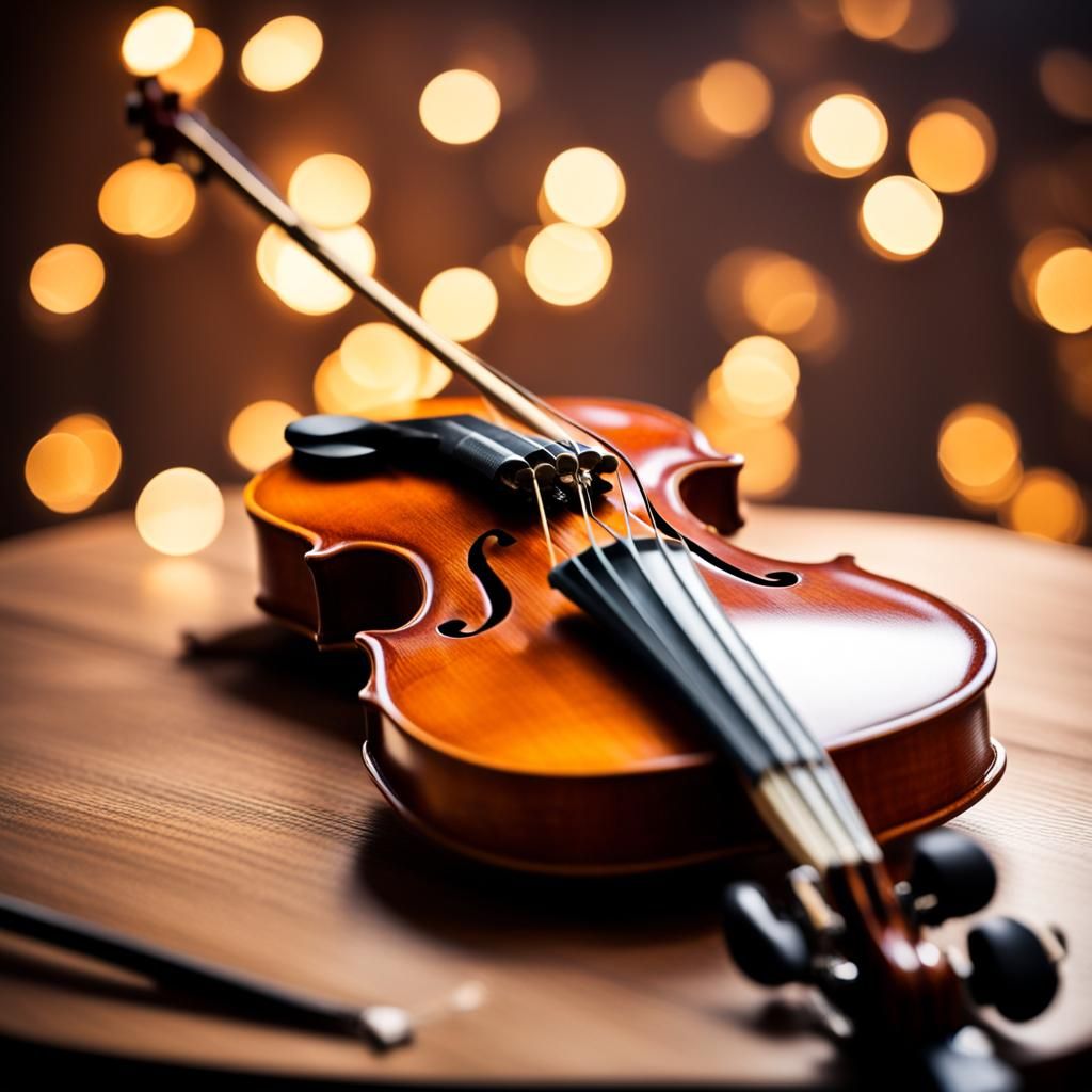 Violin Close-Up: Professional Photography with Bokeh