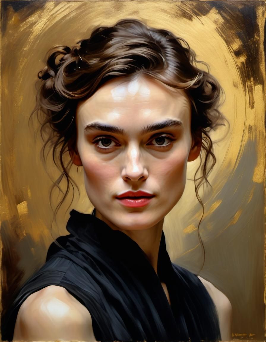 Classical Portrait in Oil Painting Style