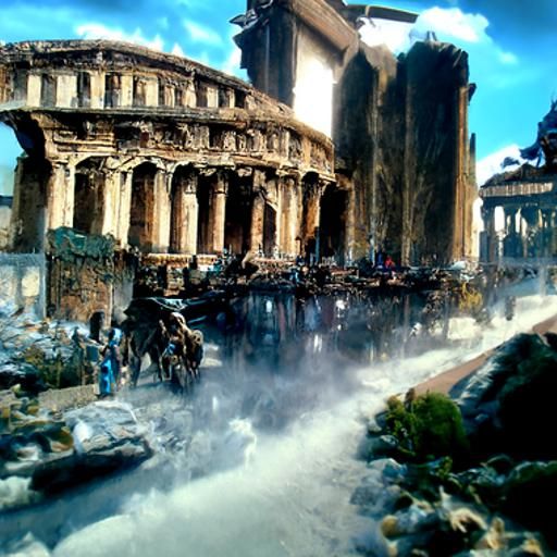 Epic Ancient Rome: Dramatic Digital Matte Painting
