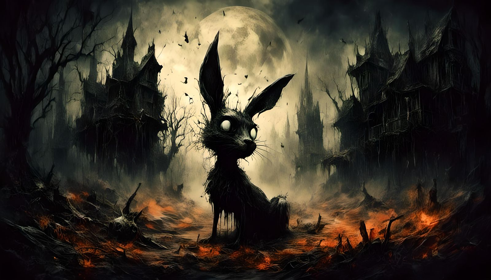 Morbid Dreamscape: Forest of Thorns in Digital Art