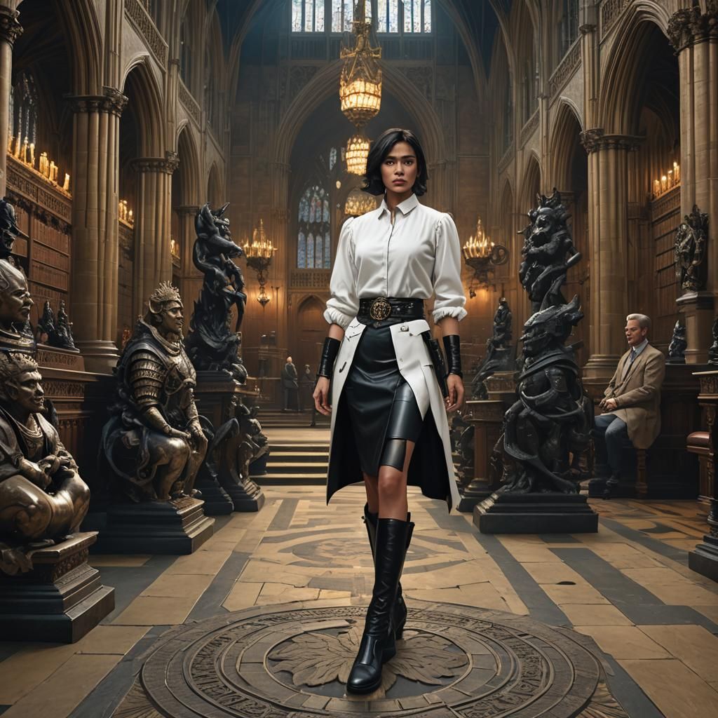 Thangam Debbonaire and Kali Sculptures: Matte Painting