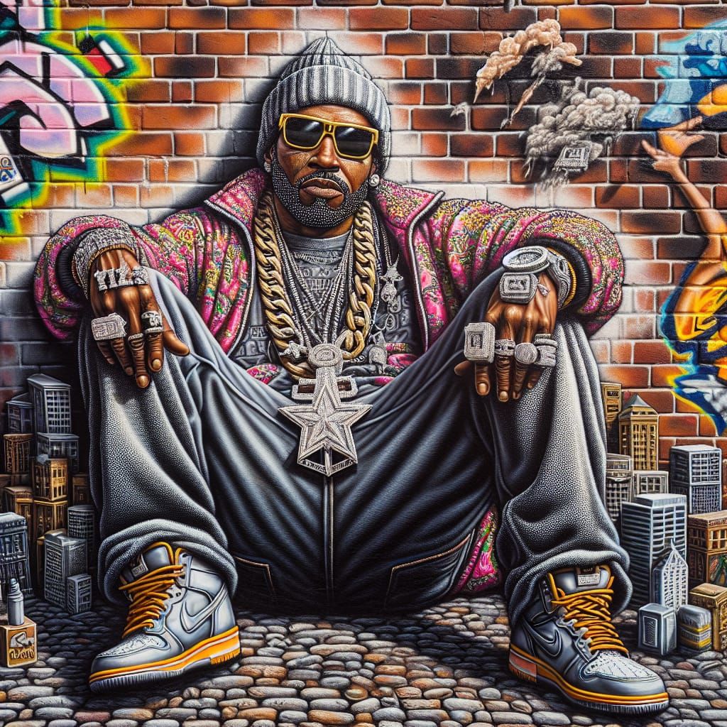 Urban Hip-Hop Influencer in Photorealistic Detail