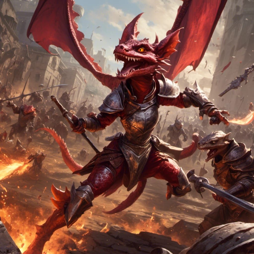 Female Kobold Paladin in Armor Portrait