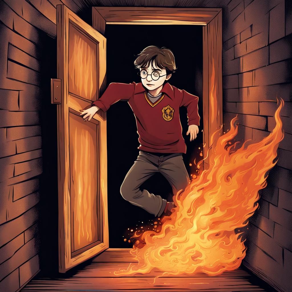 Harry Potter in Fiery Closet