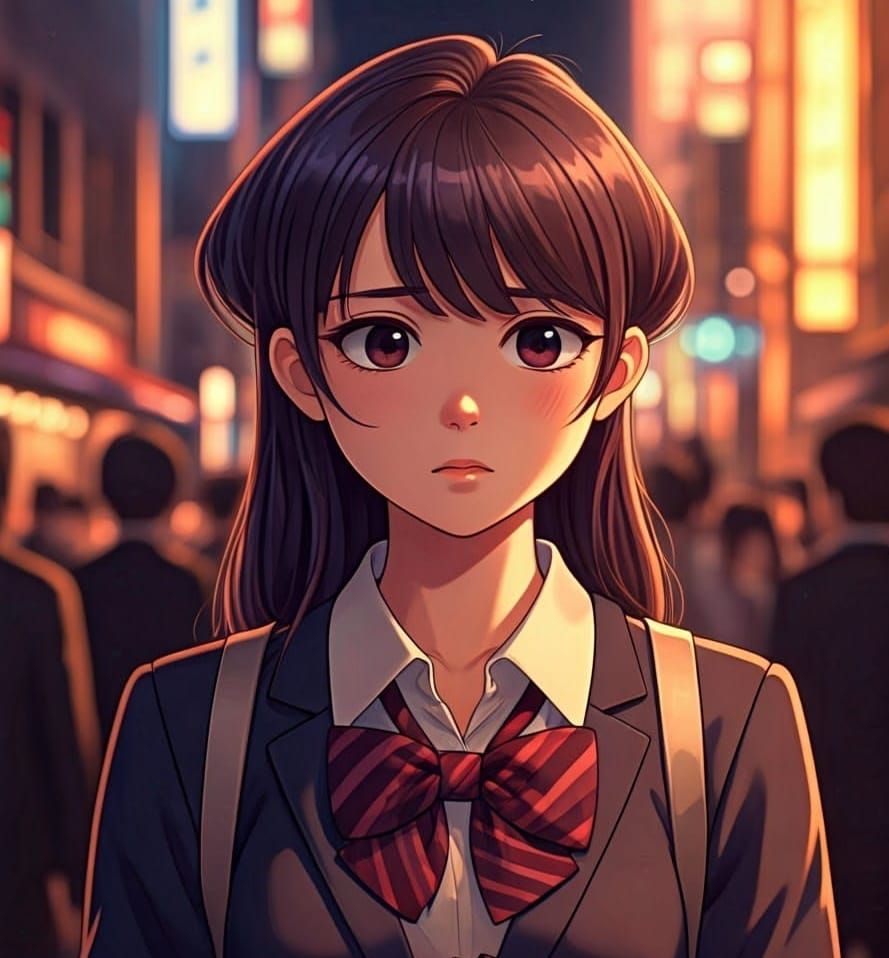 Komi Shouko in Pixar Anime Style