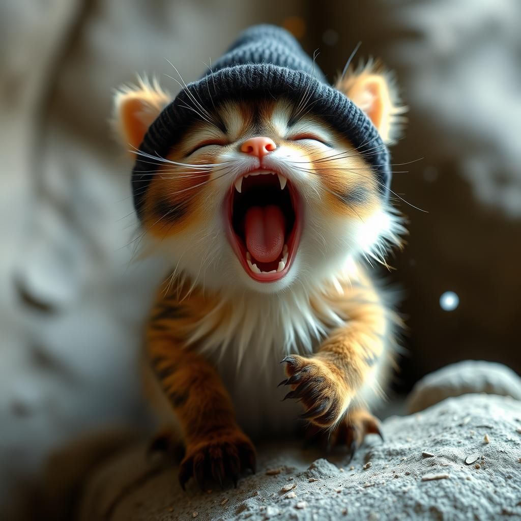 Adorable Creature Expressing Love