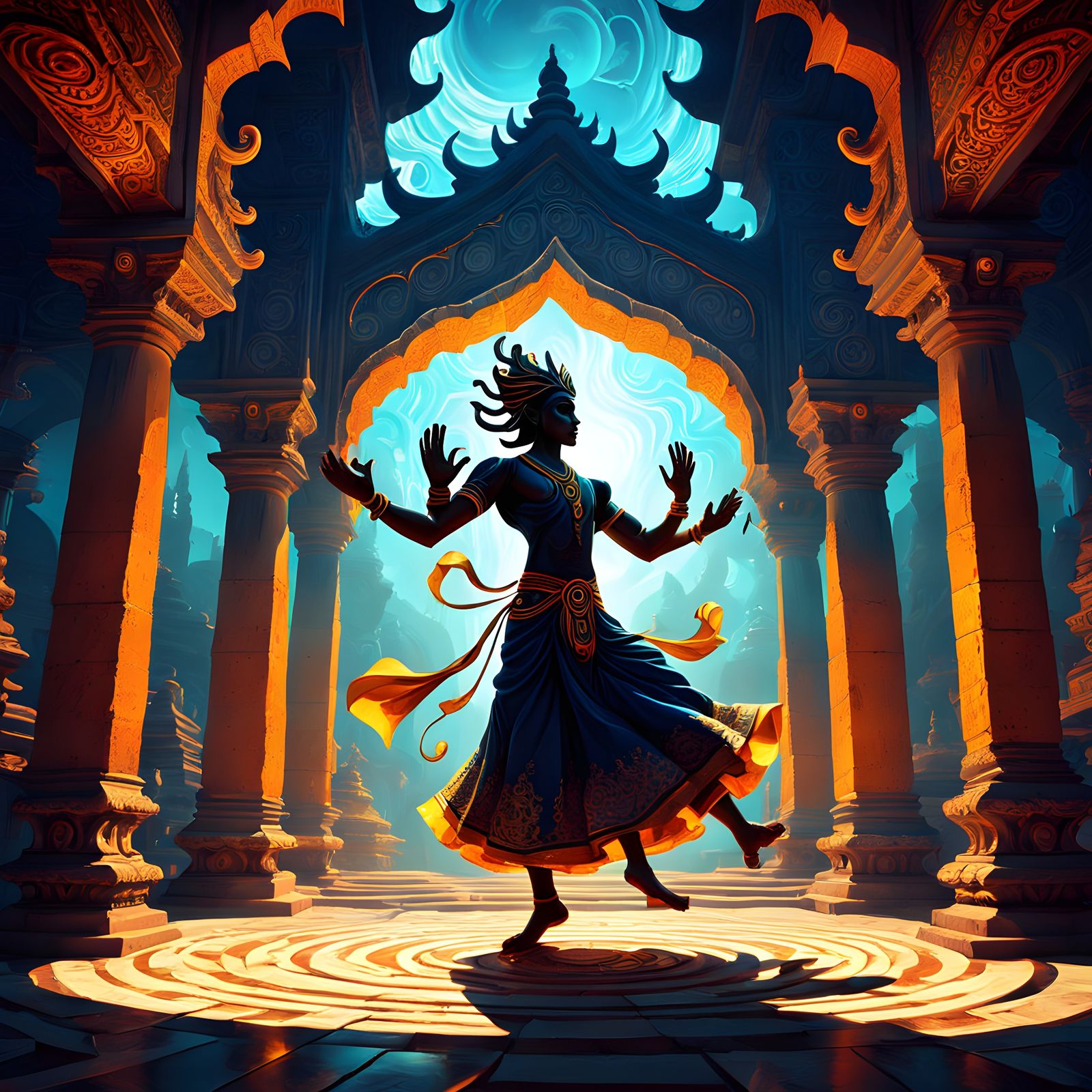 Dancing Shiva in Euphoric Posture