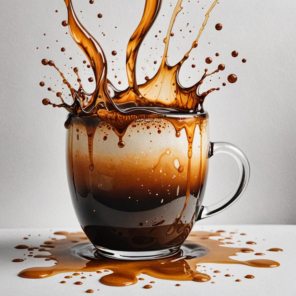 Coffee Spill Creates Watercolor Hammock Art