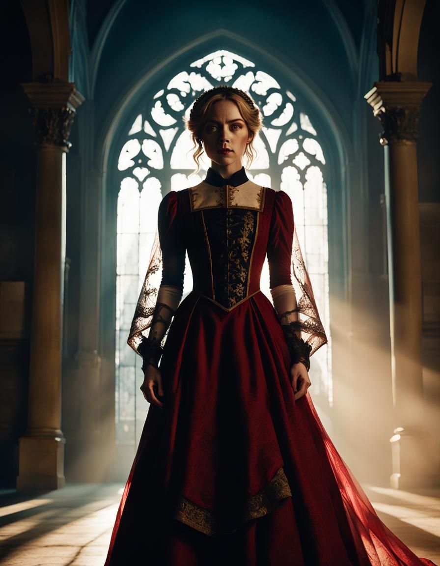 Sydney Sweeney as Gothic Mina Harker in Film Noir