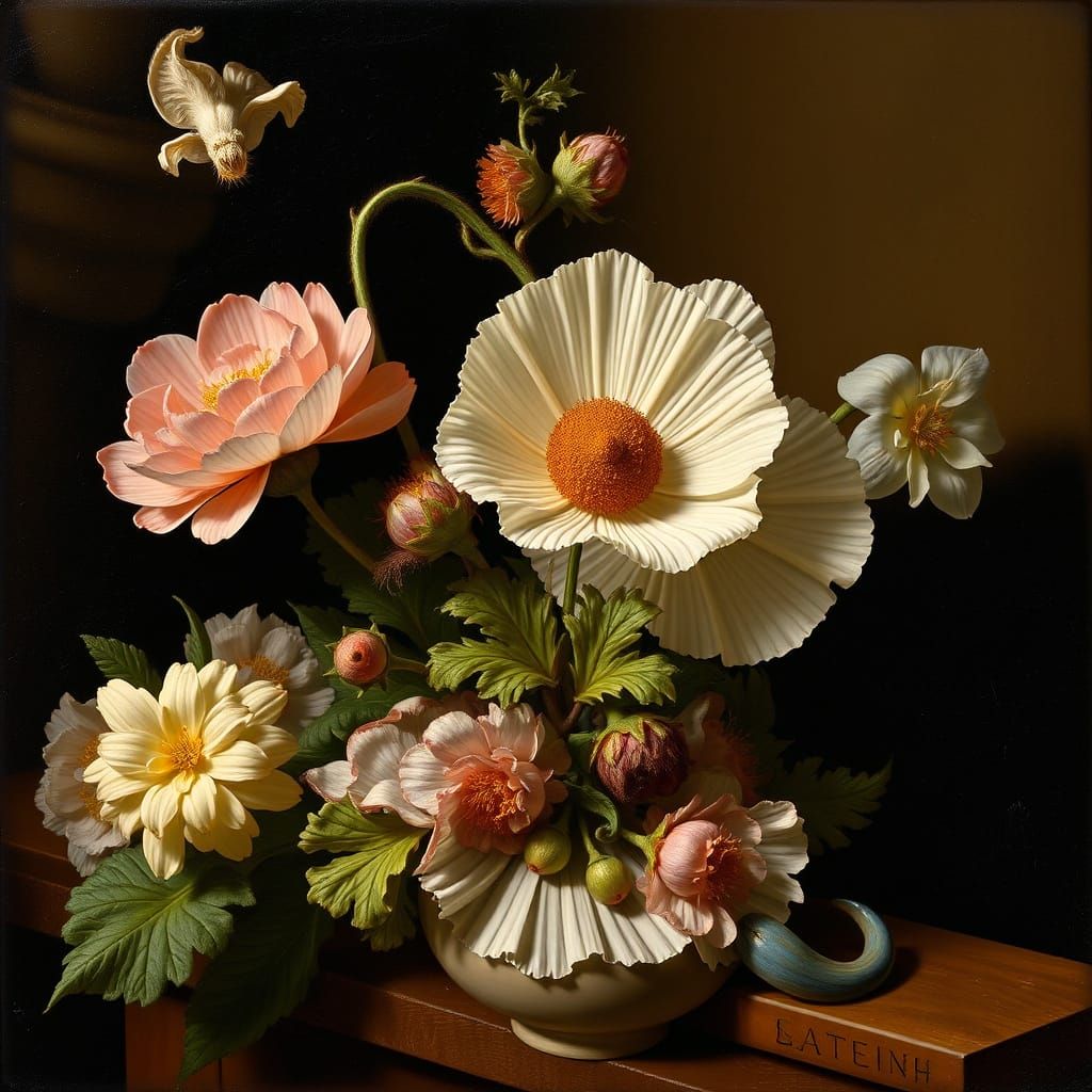 Botanical Masterpiece in Baroque Style