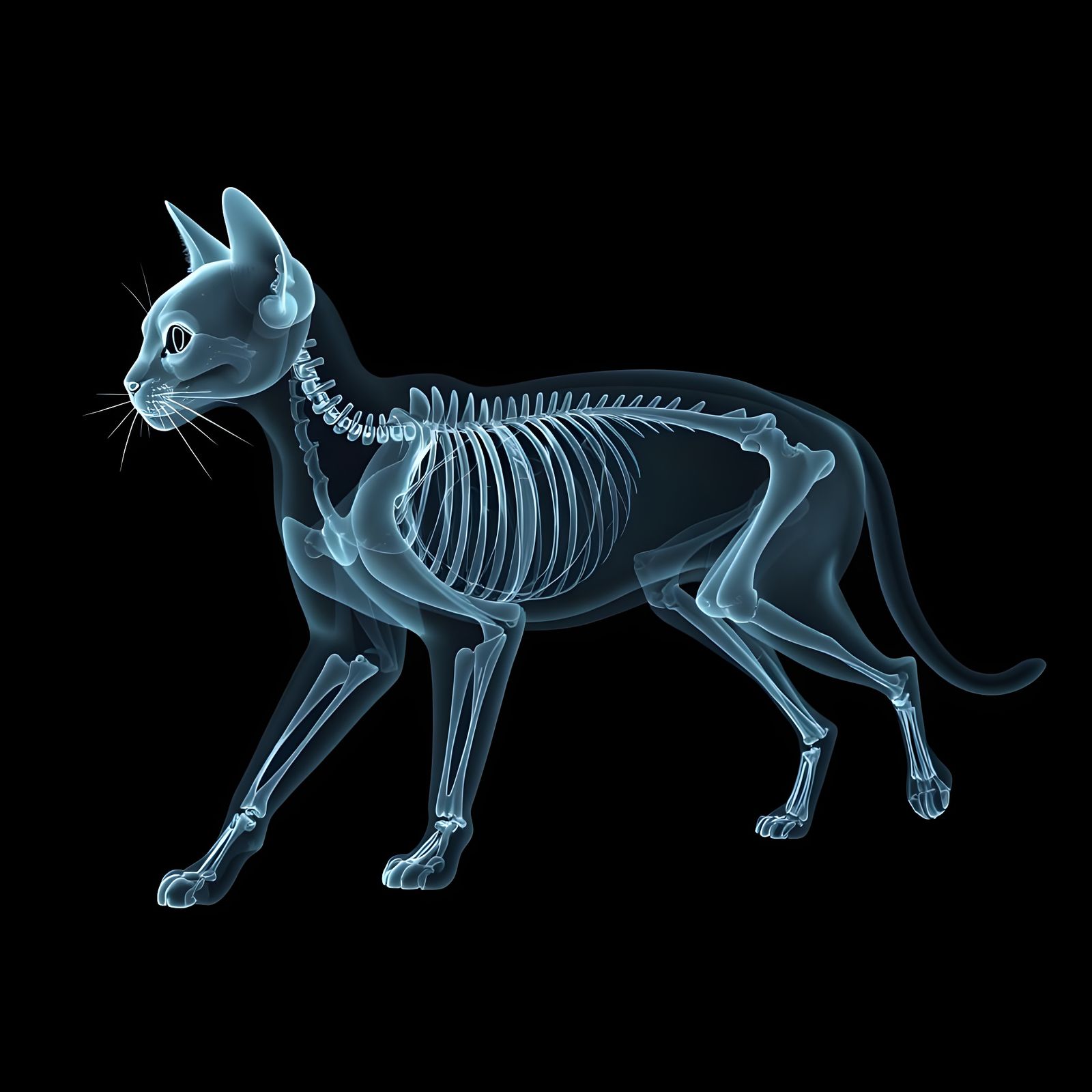 X-Ray Cat: Realistic Skeletal Vision