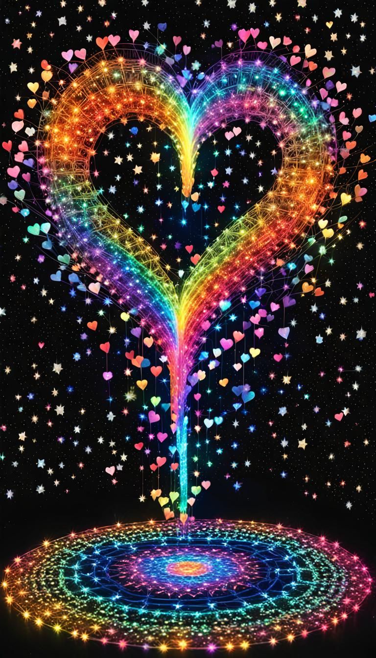 Infinite love's echo resonates soulfully, eternally weaving ...