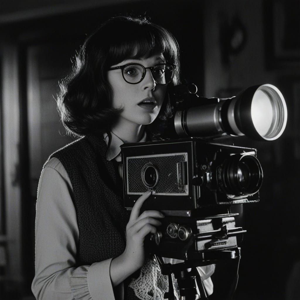 Velma Dinkley in Dark Mansion with Flashlight