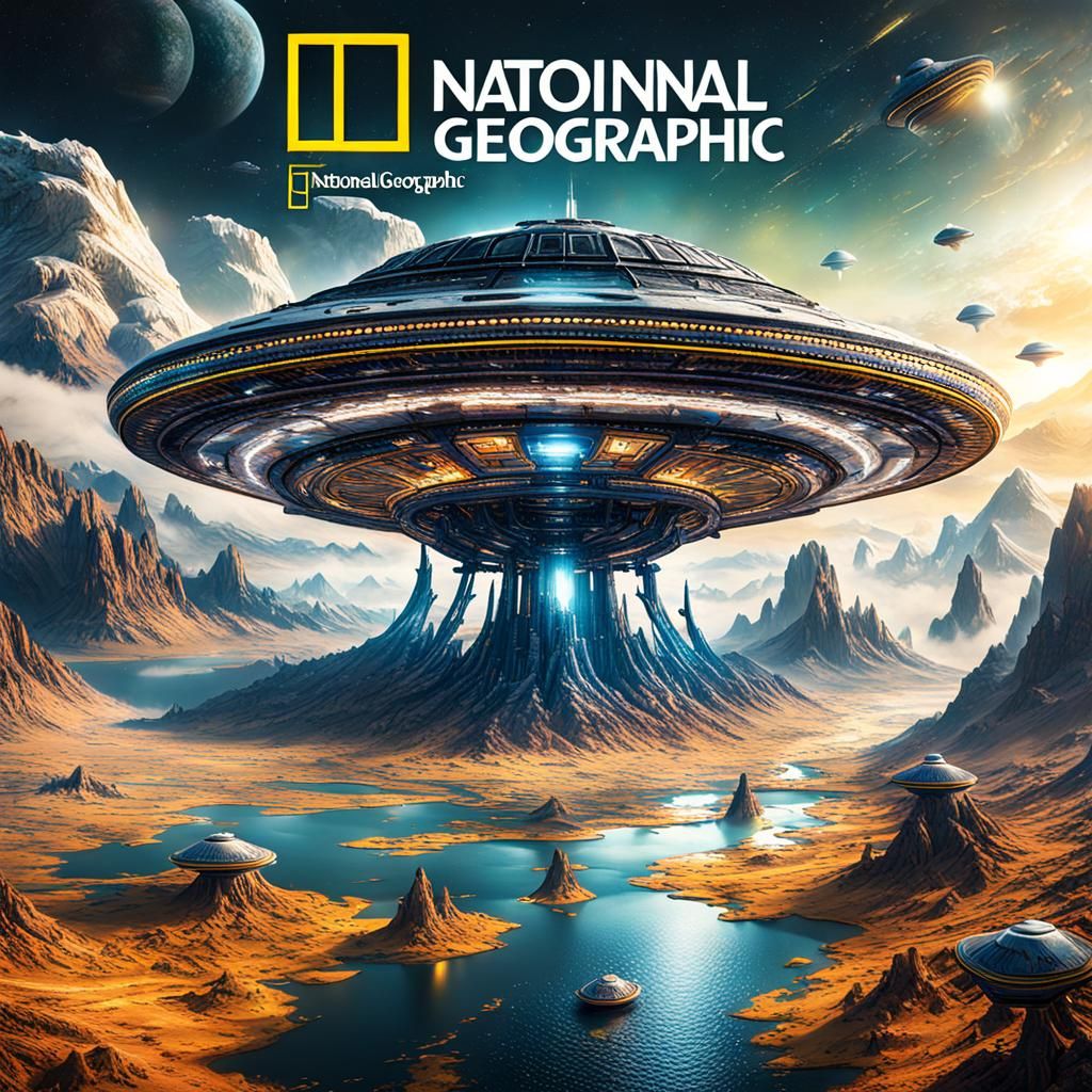 National Geographic Cover: UFO Fantasy Concept Art
