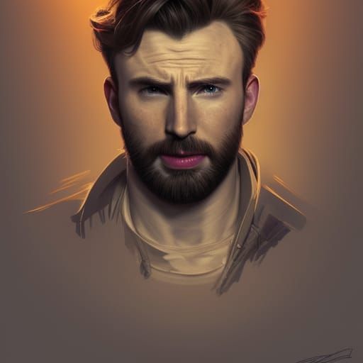 Hyperdetailed Portrait in Art Nouveau Style