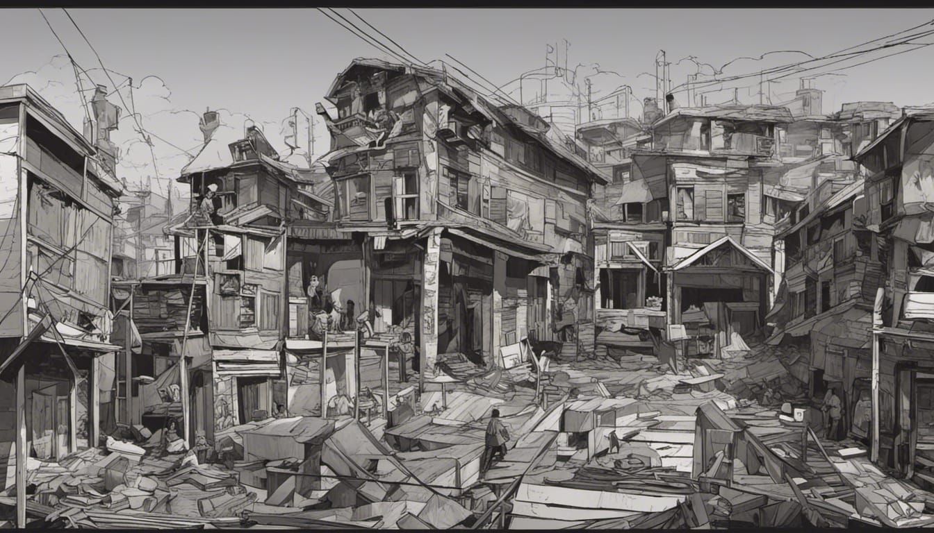 Ramshackle Urban Landscape