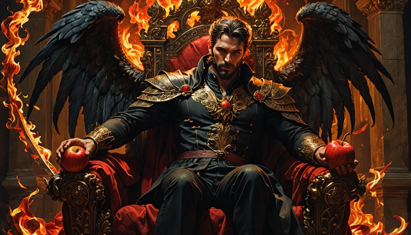 Lucifer Enthroned: A Digital Art Masterpiece
