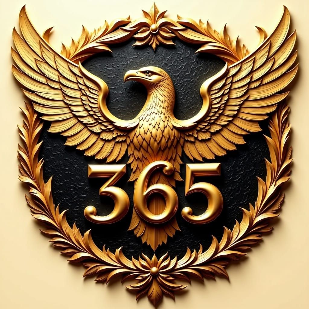 Eagle Badge of Achievement in Art Deco Style