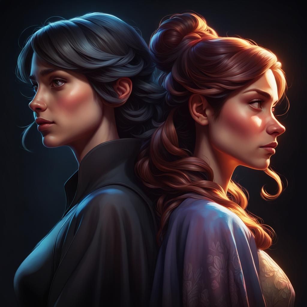 Shadowy Figures in Disney Pixar Comic Style