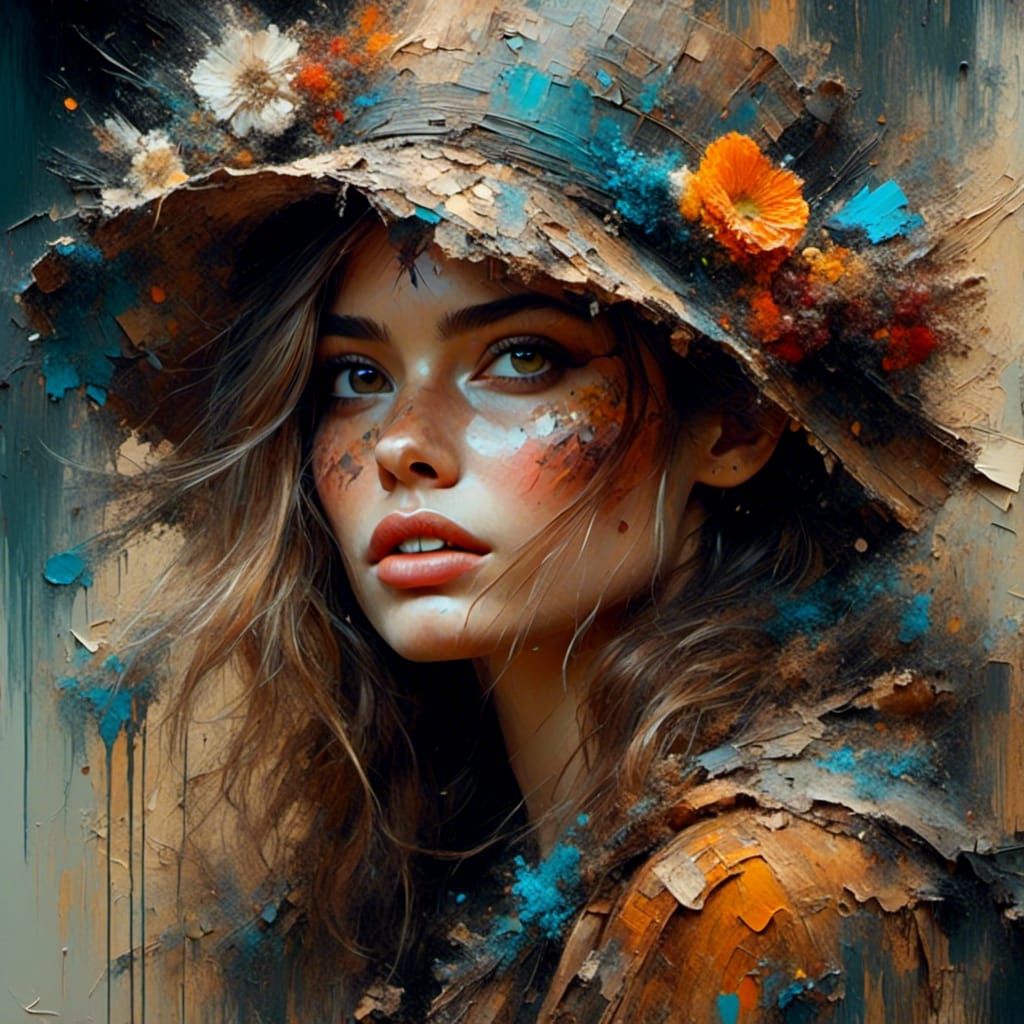 Mysterious Beauty Portrait in Speedpainting Style