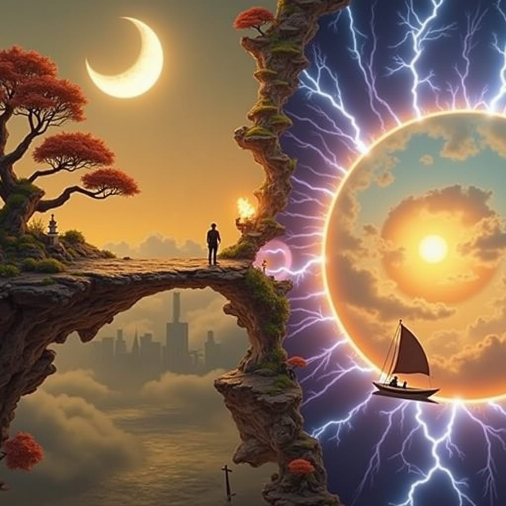 Surreal Stargate Dreamscape in Fantasycore Style