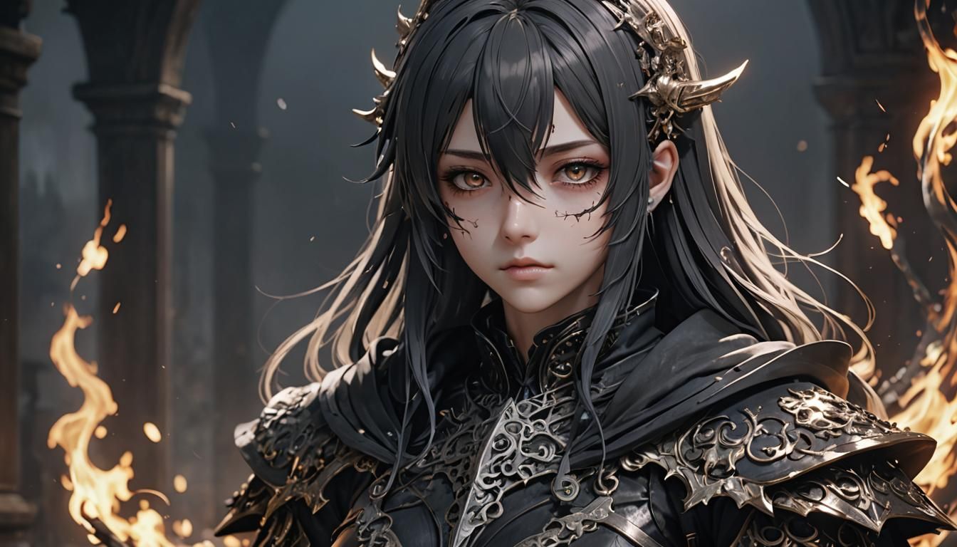 Detailed 3D Anime Art Inspired by WLOP