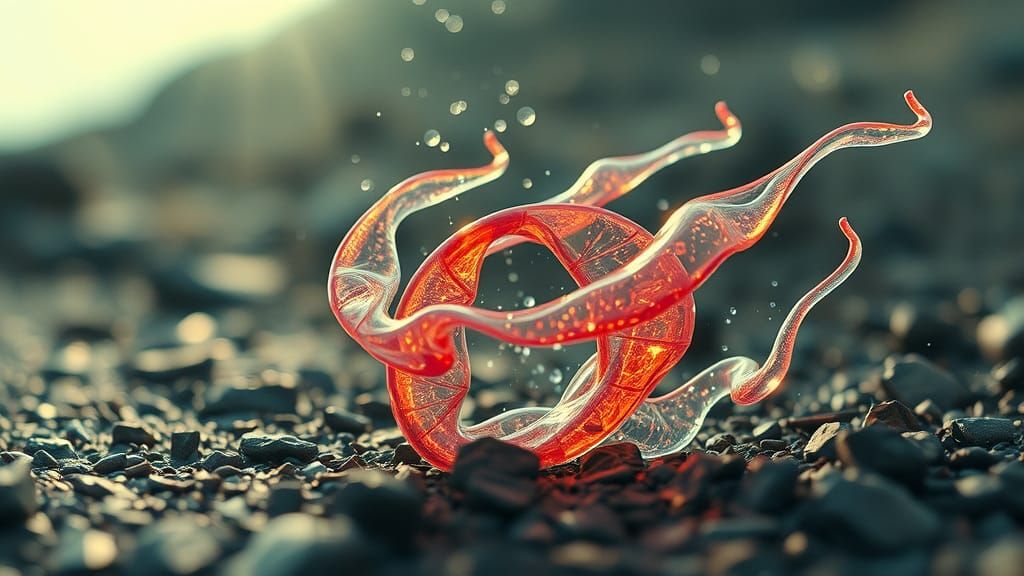 Hyperrealistic Macro Photography of Abstract Sci-Fi Material