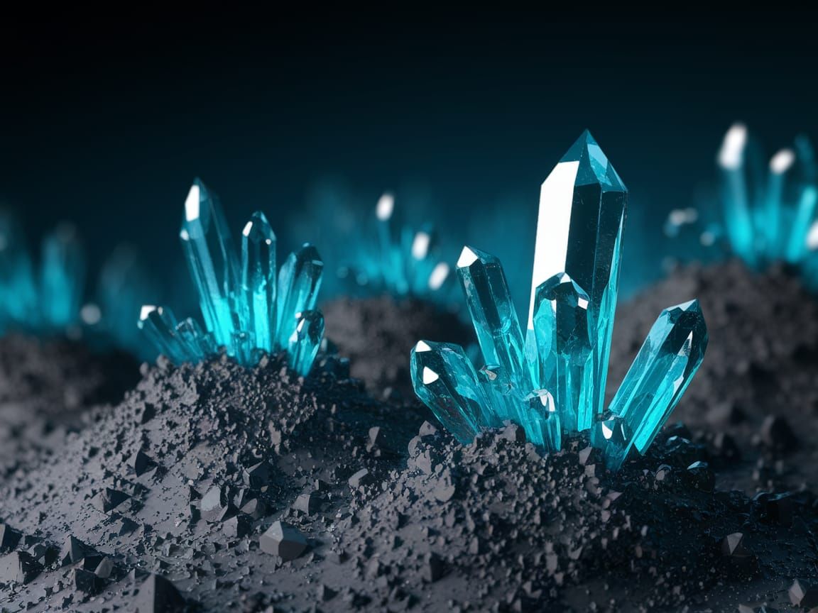 Glitchcore Alien Landscape with Fractal Equations