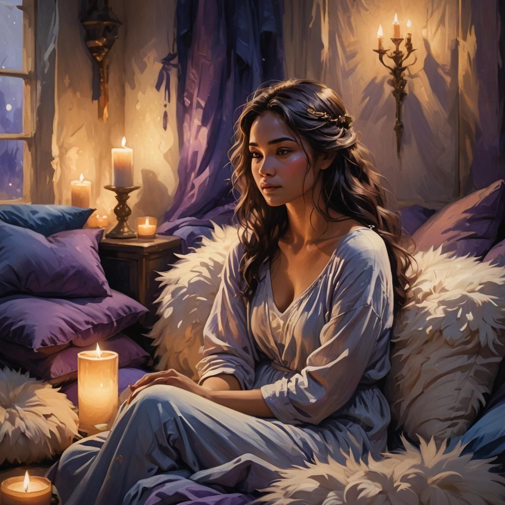 Candlelit Serenity: Fantasy Art in Unreal Engine 5
