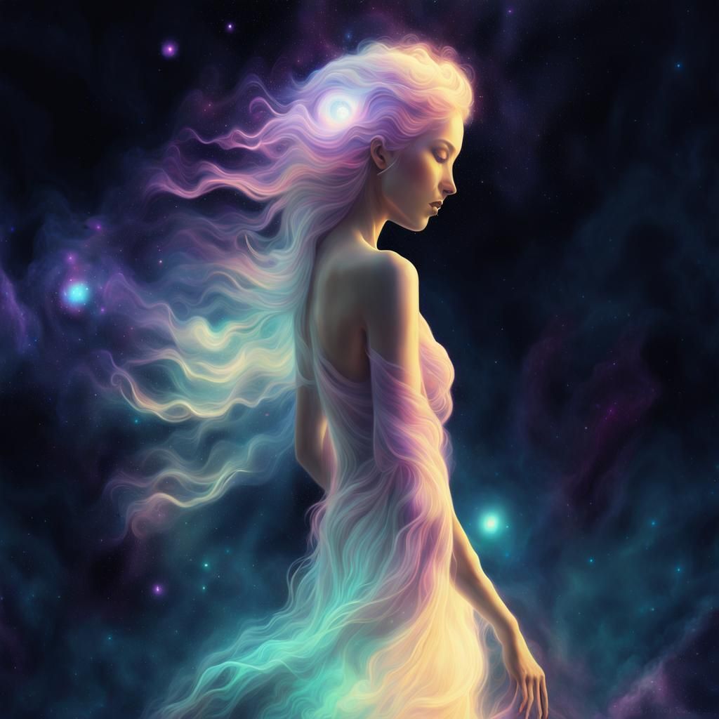 Space Elemental Radiating Energy in Nebula