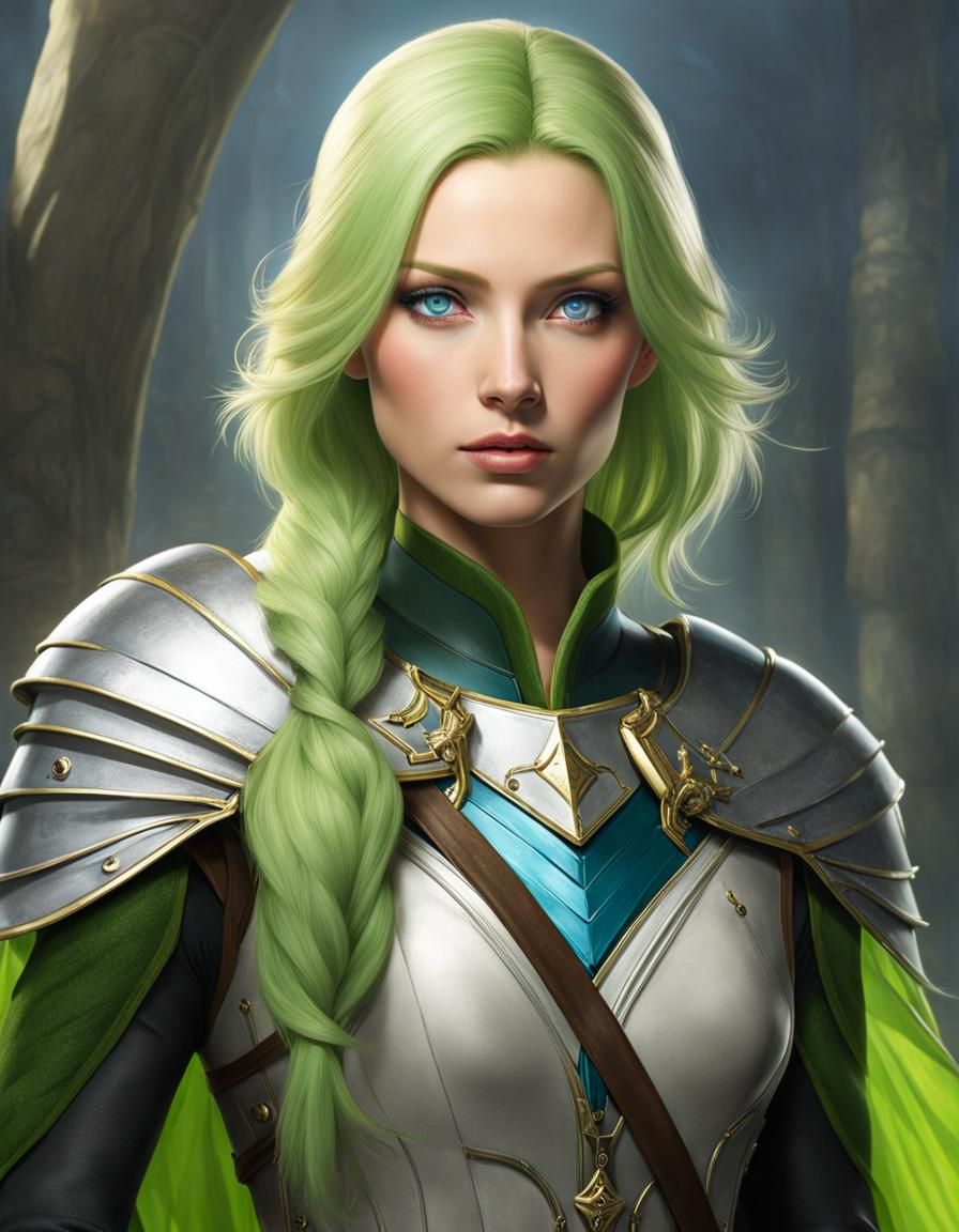 Portrait of Dark Elf Defender in Ultra-High Definition