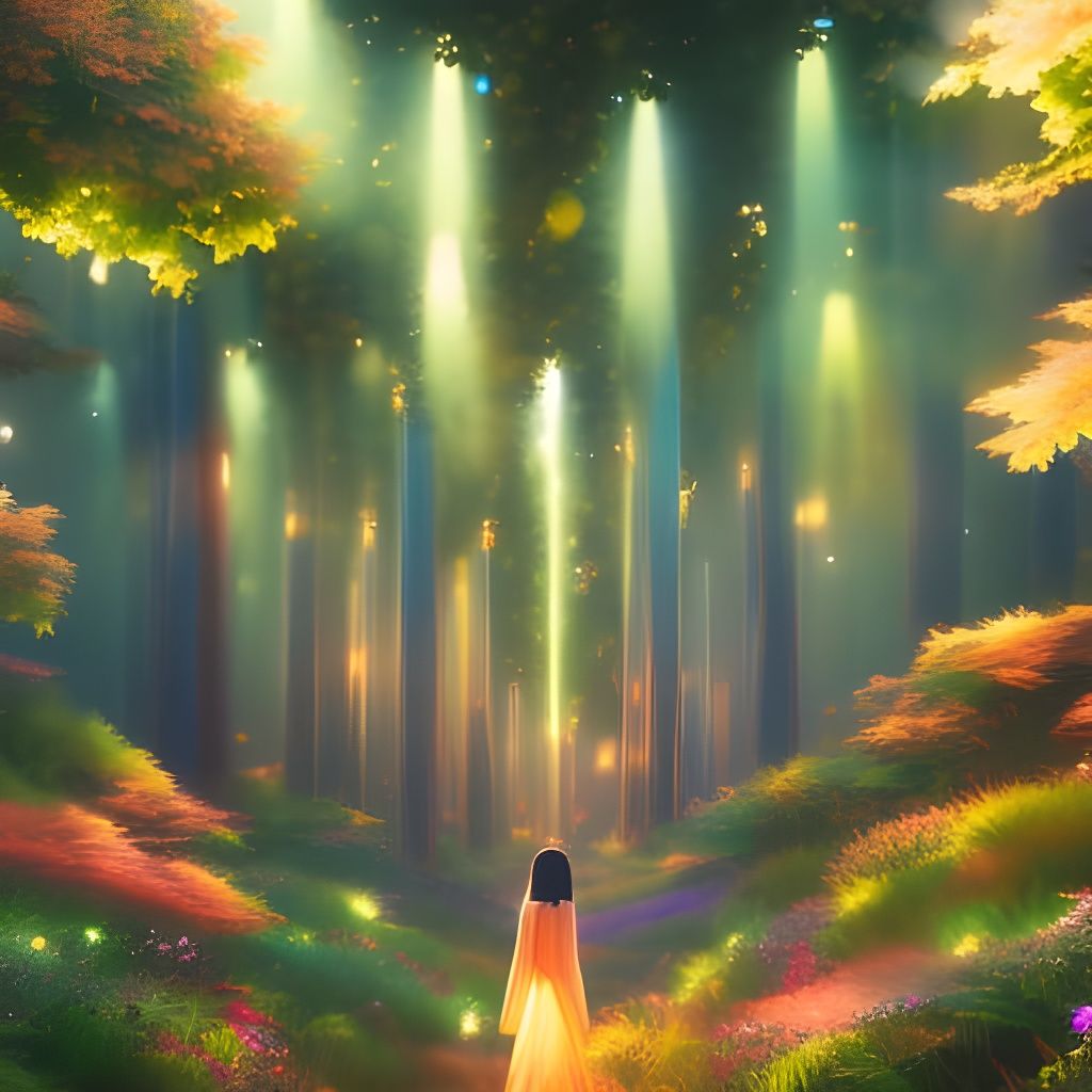 Palace of Mother Nature in Anime Key Visual Style