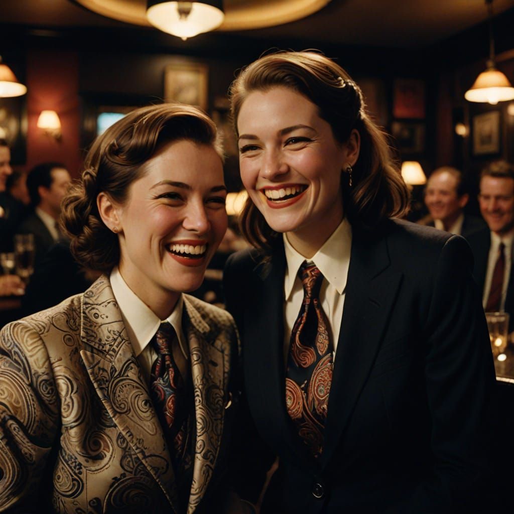 Sophisticated Women Share Secrets in a Smoky Jazz Club