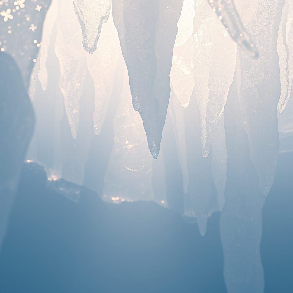 Ethereal Crystal Formations in Cinematic Realism