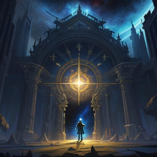 Elaborate Doorway Opens to Star-Filled Galaxy