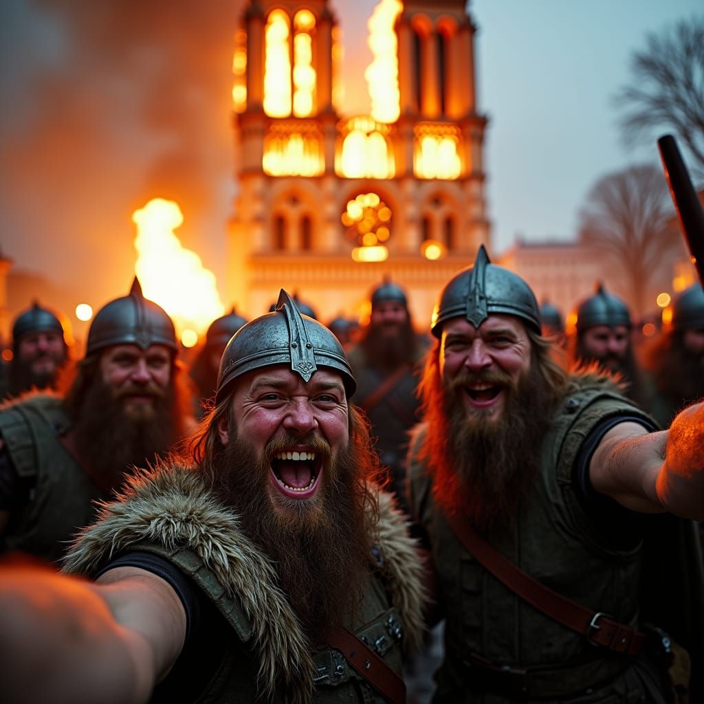 Vikings Selfie: Victory in Paris