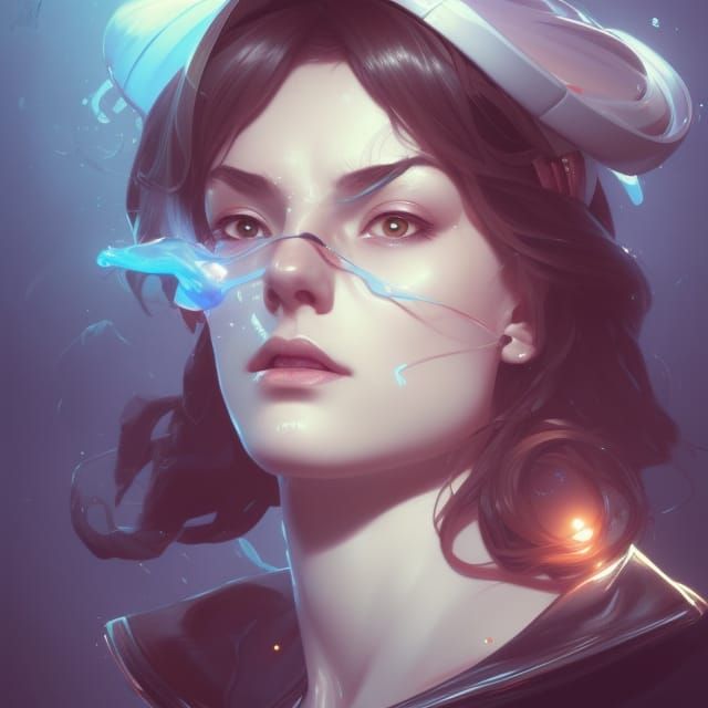 Hyperdetailed Portrait of a Sailor Woman