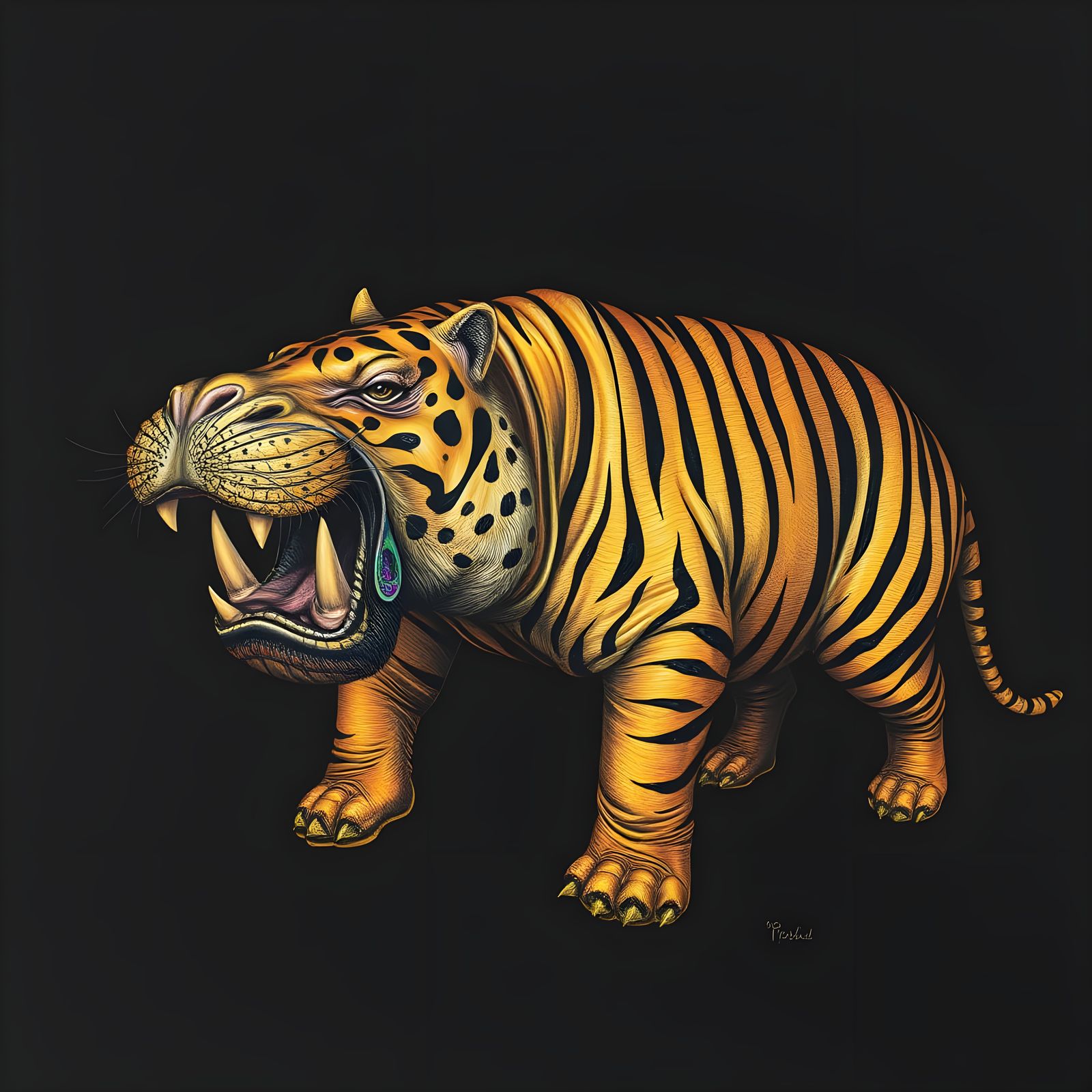 Hippo tiger