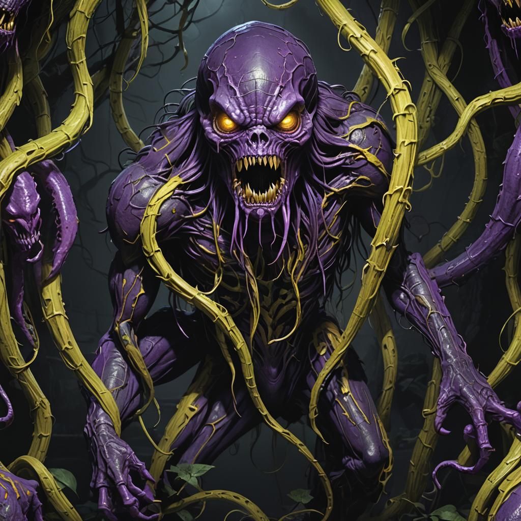 Dark Fantasy Creeper Masterpiece in Realistic Hyper-Realism...