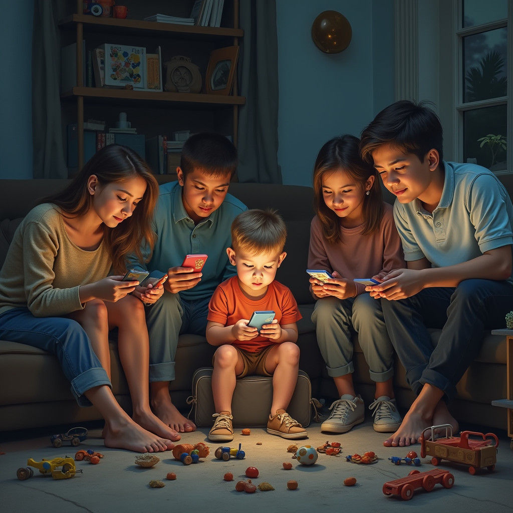 Family Entranced: A Modern Digital Still Life