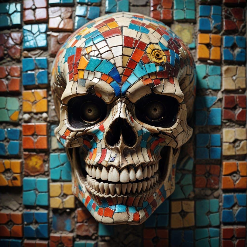 Mosaic skull