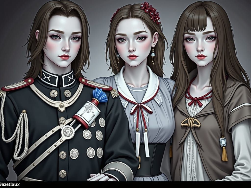 Tsar Peter the Great & Catherine in Rich Attire