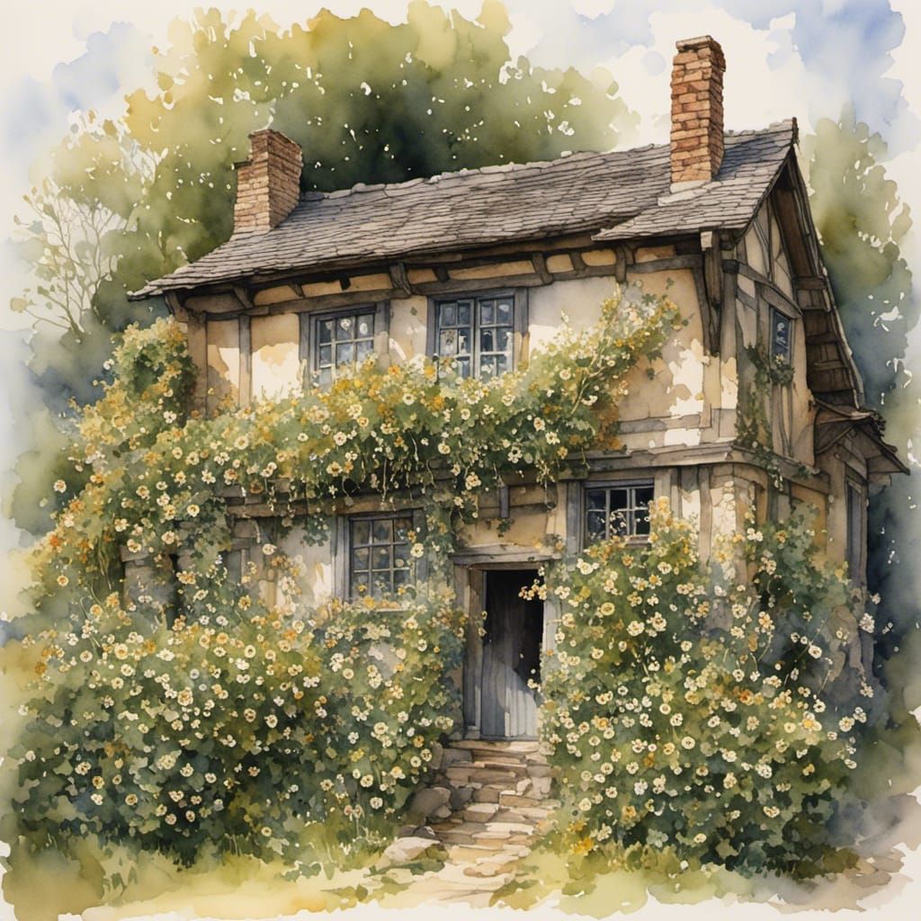 Honeysuckle Cottage in Storybook Style