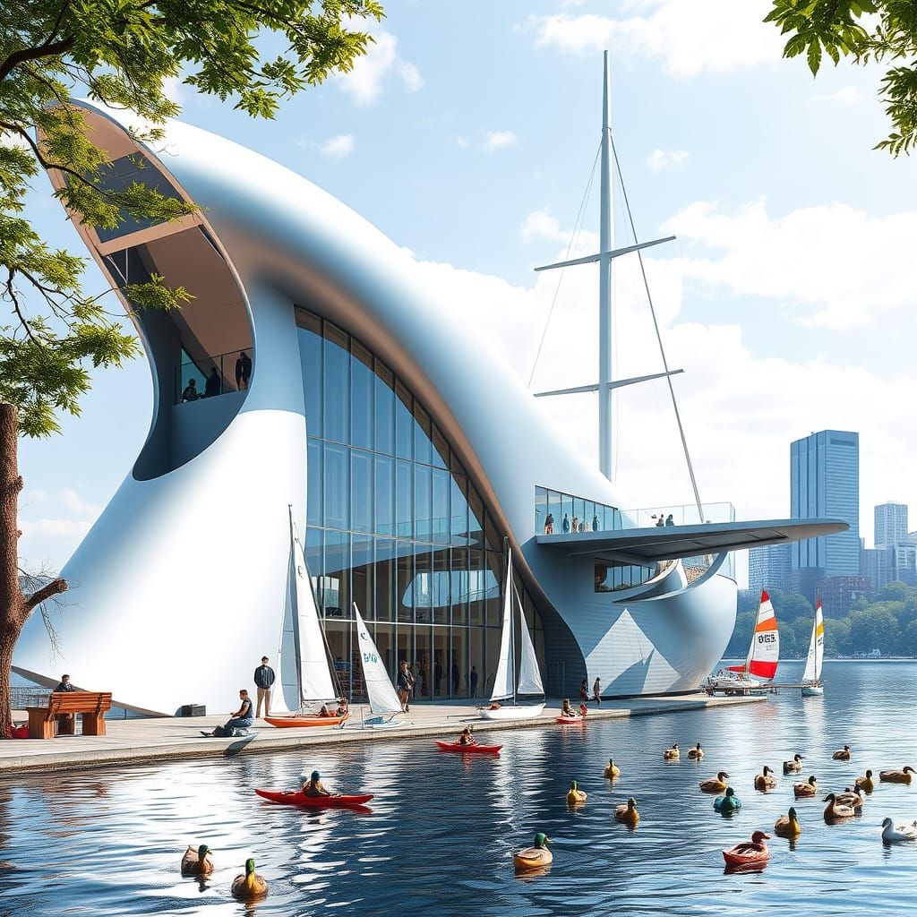 Modern Boston Boat House in Classic Style