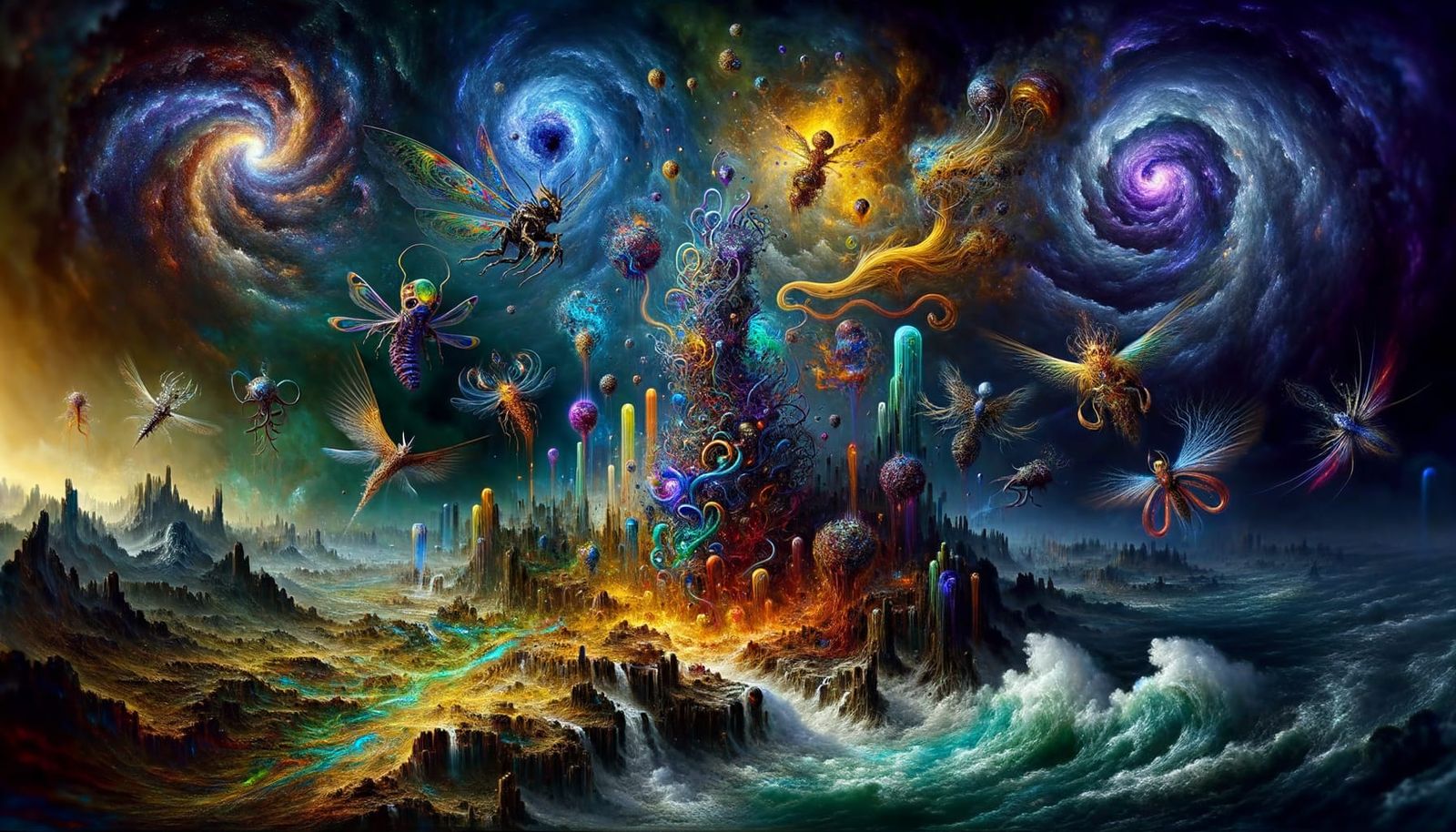 Ethereal Gods Unleash Cosmic Fury in Dark Fantasy Realm