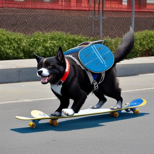 Cute Canines Master Skateboarding Tricks