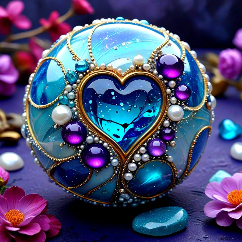 Perle Herz der Percht – die erinnert mich an einen Stein, de...