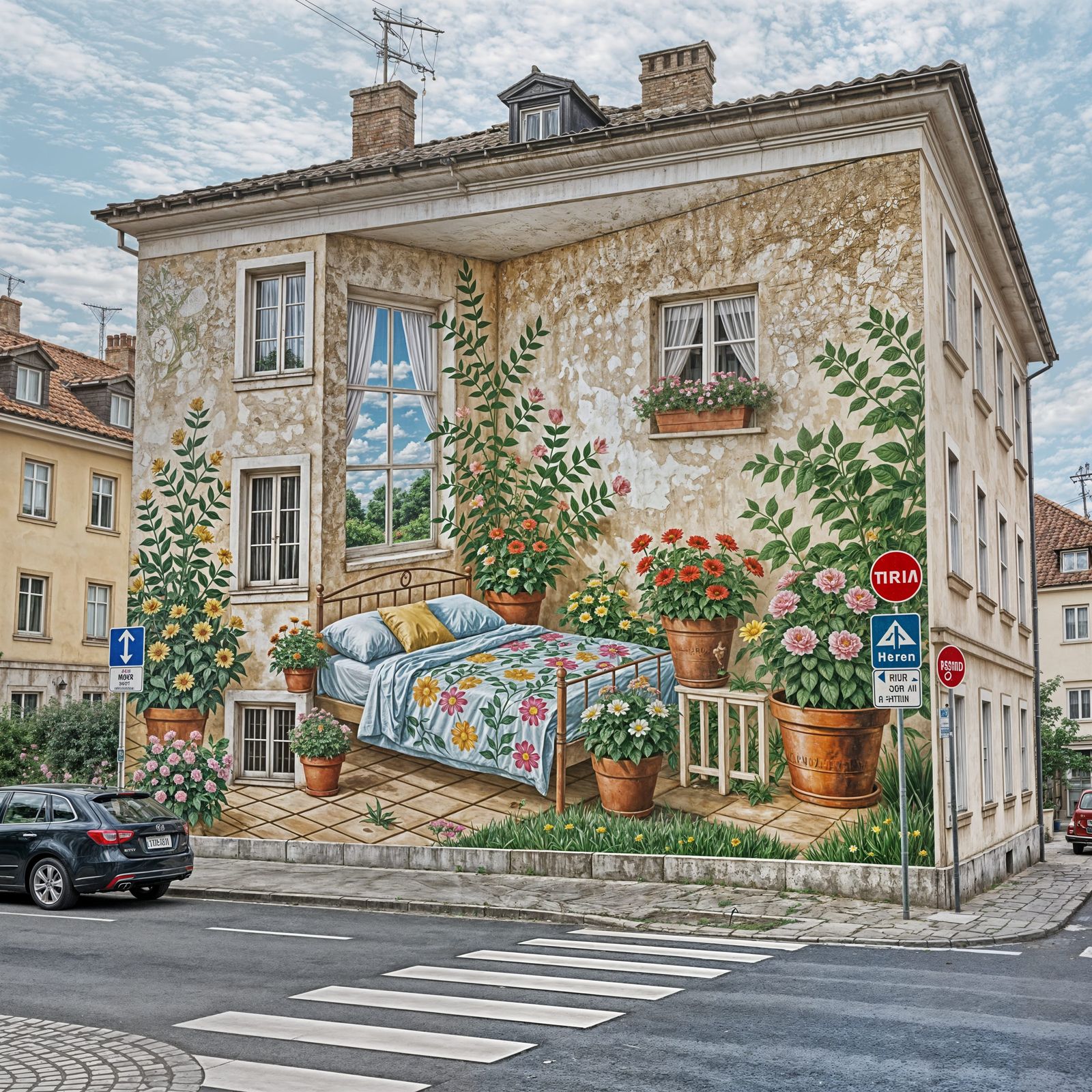 Realism Mural: Garden in the Bedroom